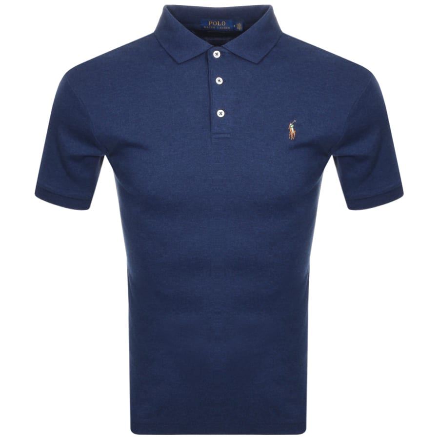 Alternative Image for ProductRalph Lauren Slim Fit Polo T Shirt Navy1